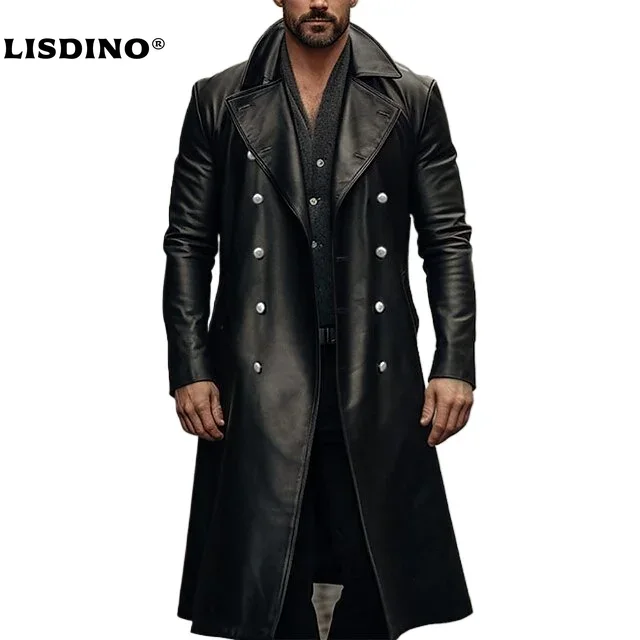 Winter Clothing Equipment - Leather Jacket Men Winter Fleece Motorcycle