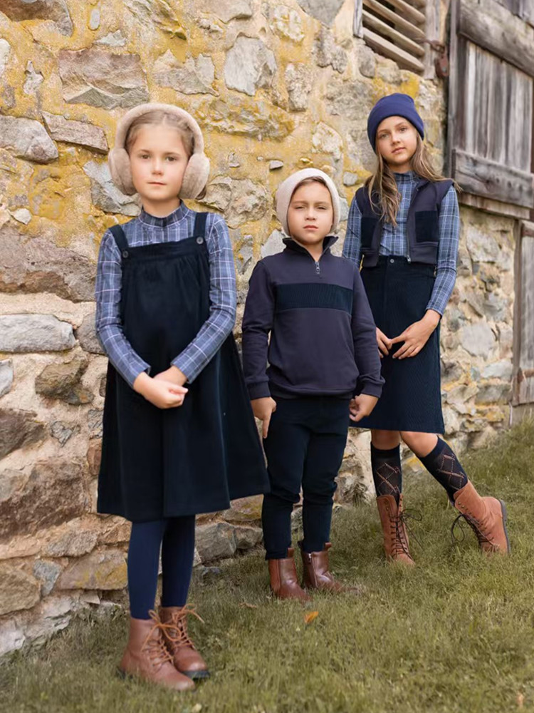 Winter Clothing For Boys - AP 2025 AW corduroy collection navy