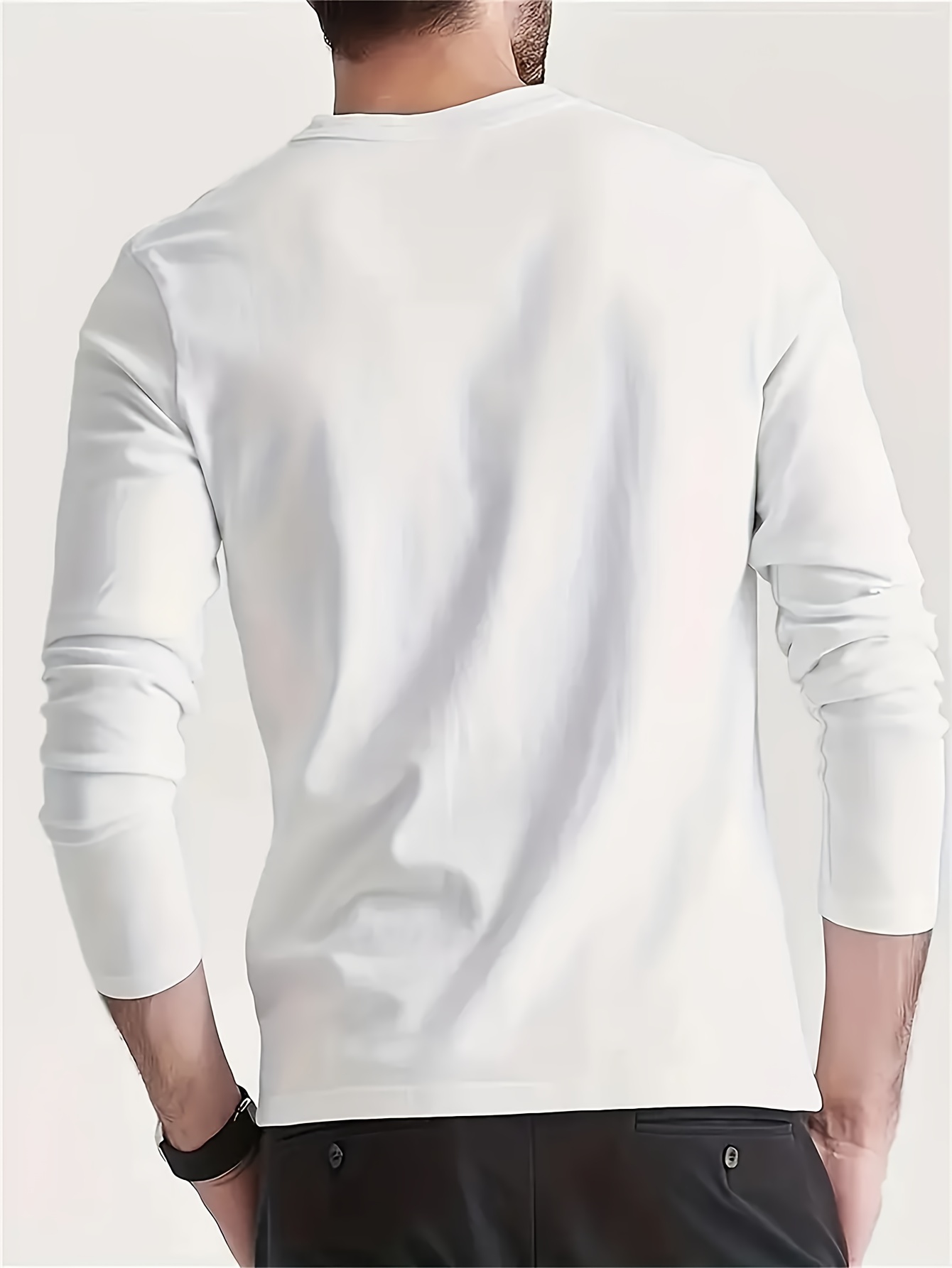 Casual Sports Men Crew Neck Lo - Winter Clothing Essentials For Men 评论和价格