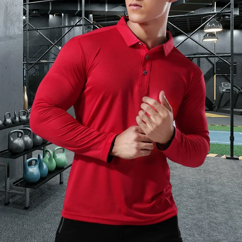 Men Running Sport Shirts Tops  - Winter Clothing Equipment 评论和价格