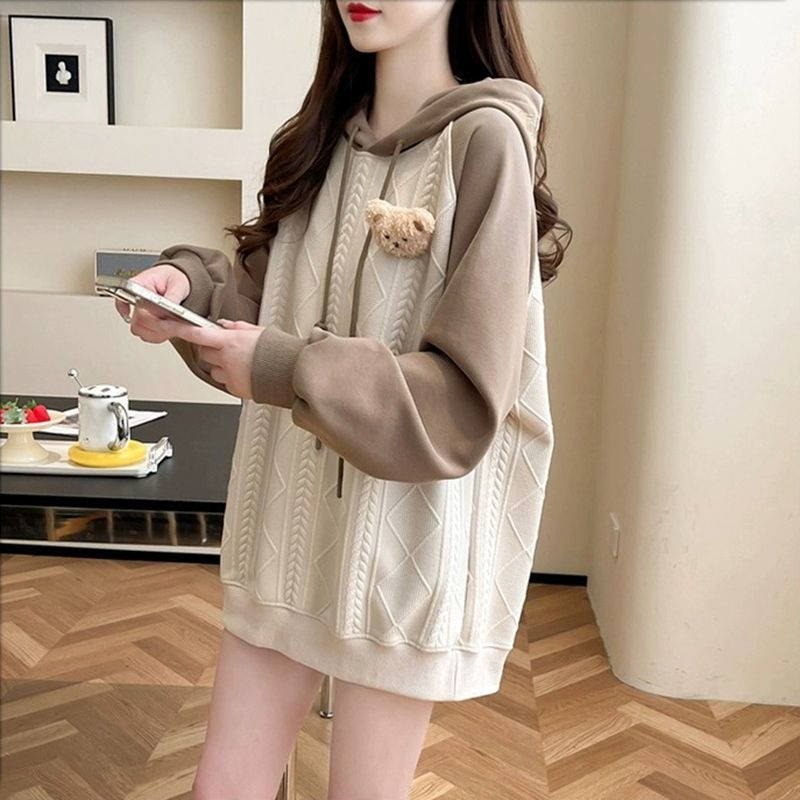 Pink Female Hooded Top Cute Y  - Winter Clothing Essentials For Women 评论和价格