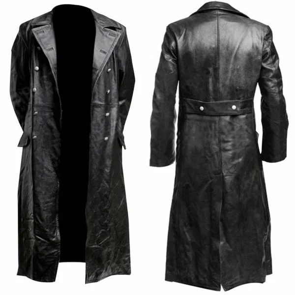 Leather Jacket Men Winter Flee - Winter Clothing Equipment 评论和价格