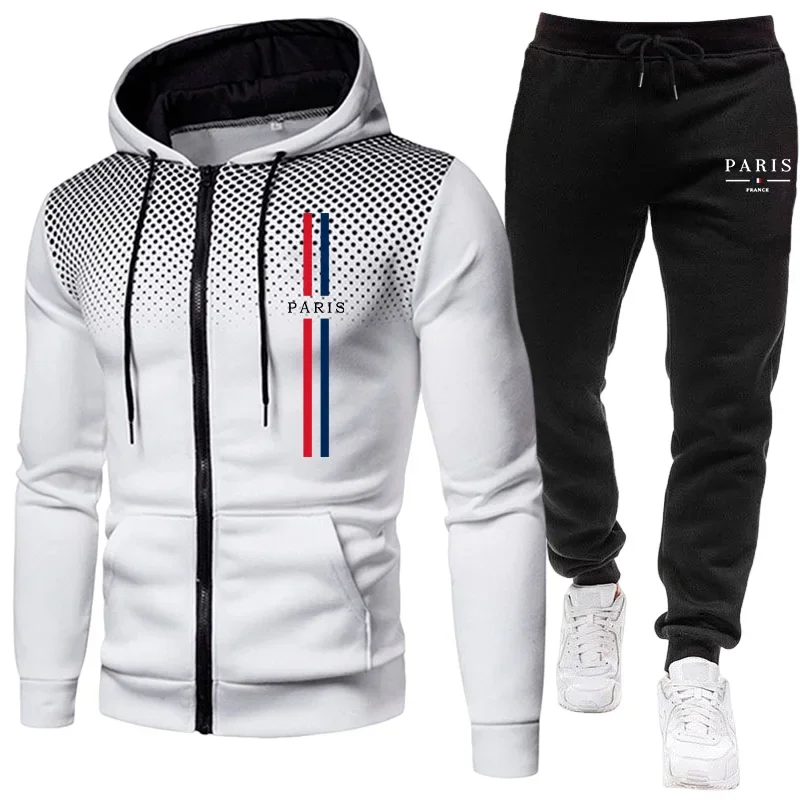 Men sports suit zipper jacket+ - Winter Clothing Men 评论和价格