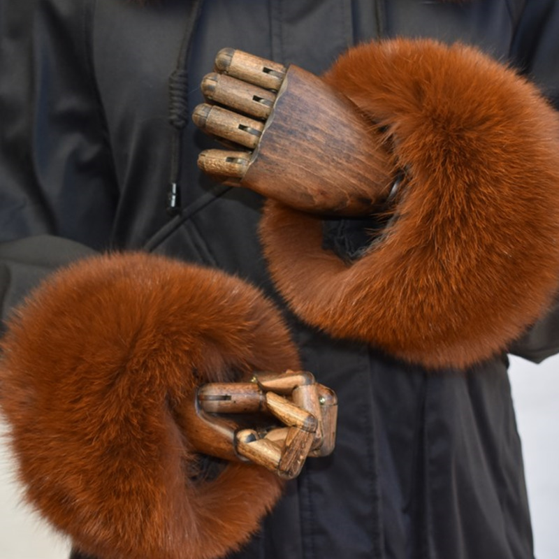 Fox Fur Cuffs For Women Whole  - Winter Clothing Equipment 评论和价格