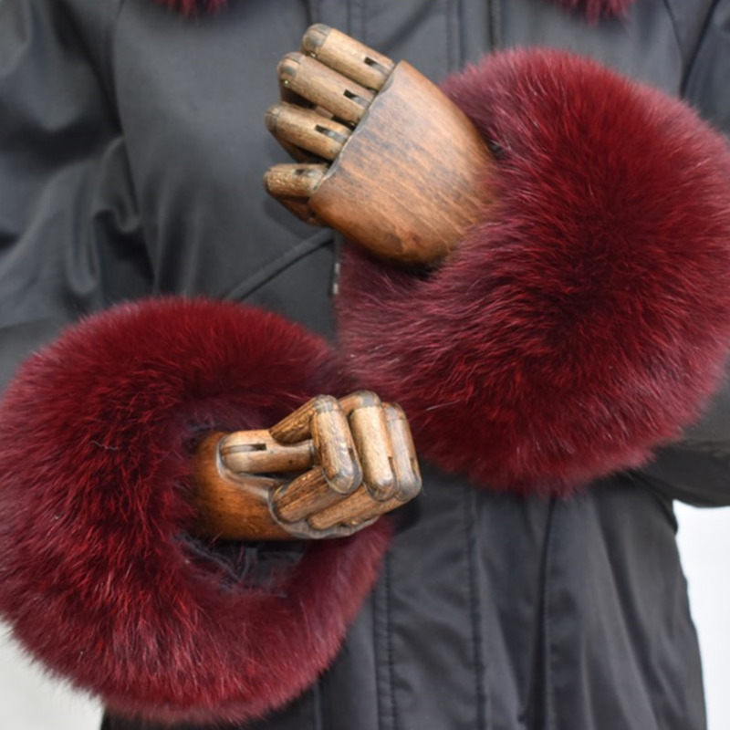 Fox Fur Cuffs For Women Whole  - Winter Clothing Equipment 评论和价格