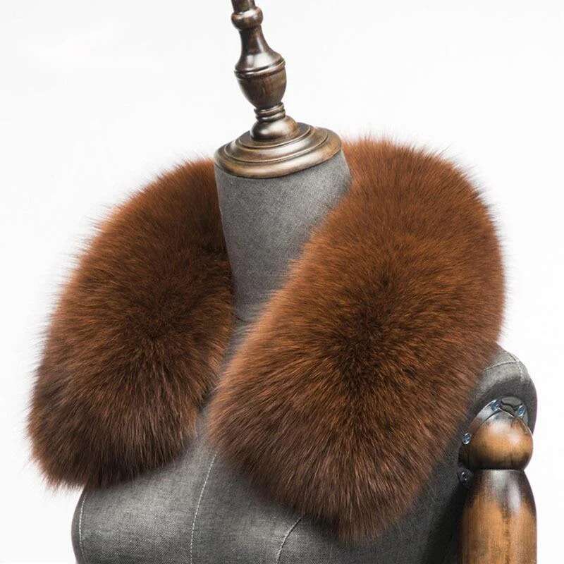 Winter Natural Fox Fur Scarf S - Winter Clothing Equipment 评论和价格