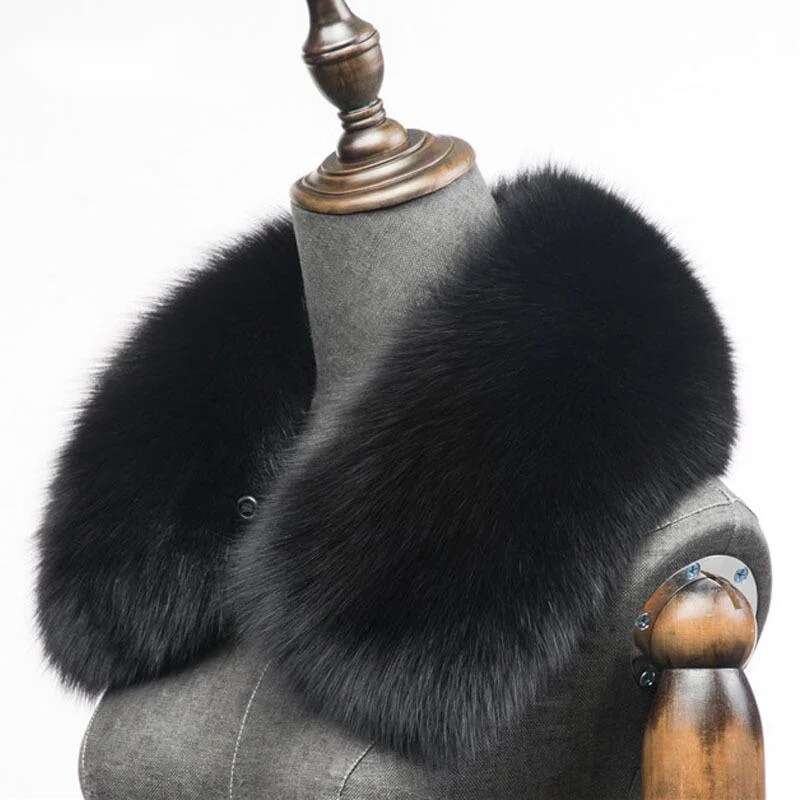 Winter Natural Fox Fur Scarf S - Winter Clothing Equipment 评论和价格