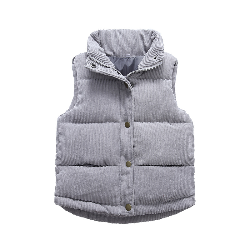 Kids Boys Girls Corduroy Vests - Winter Clothing Boys 评论和价格