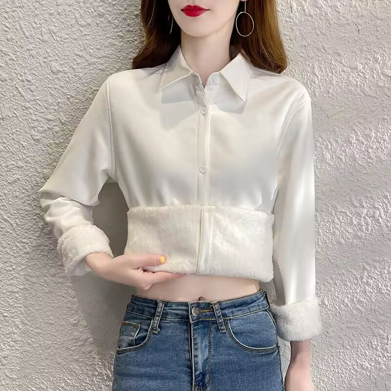 Velvet Thick Warm Women's Soli - Winter Clothing Trends 2025 评论和价格