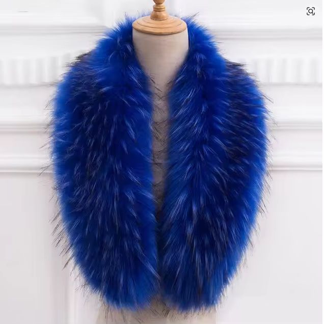 Natural Fur Collar Real raccoo - Winter Clothing Equipment 评论和价格