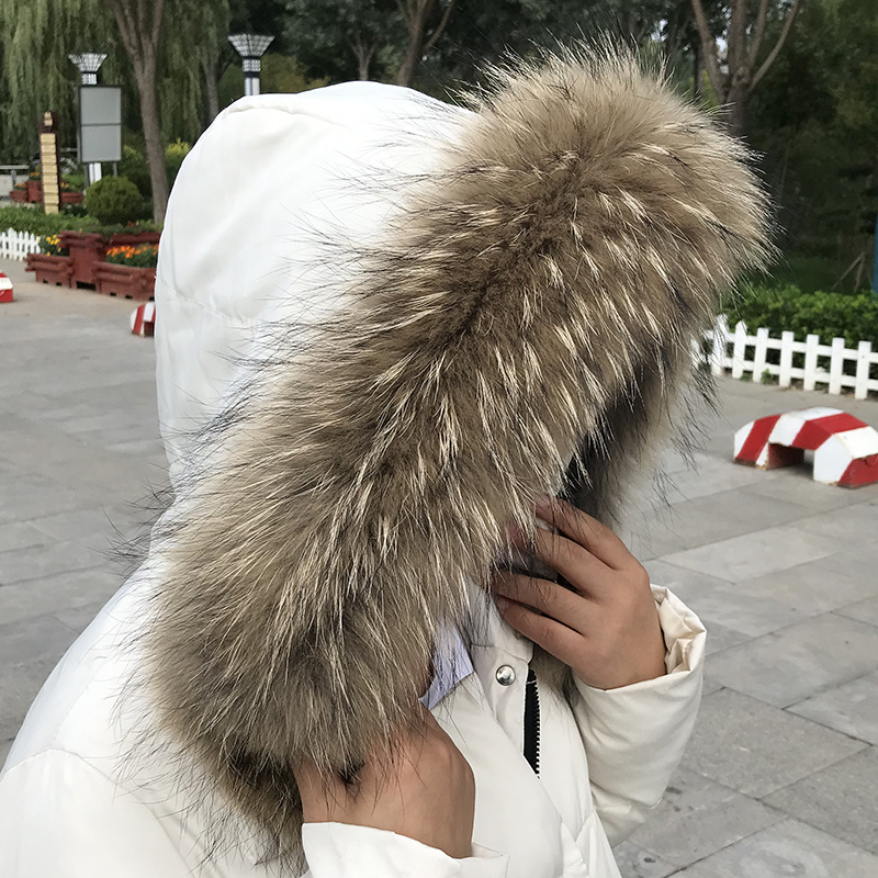 Real Fur Collar for Coat Parka - Winter Clothing Equipment 评论和价格