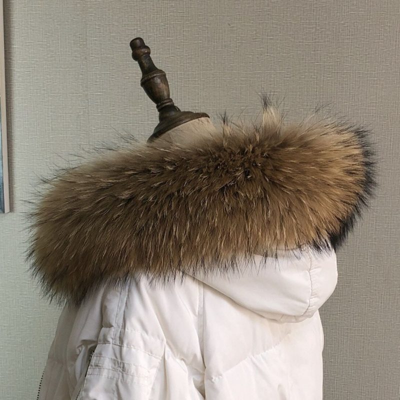 Real Fur Collar for Coat Parka - Winter Clothing Equipment 评论和价格