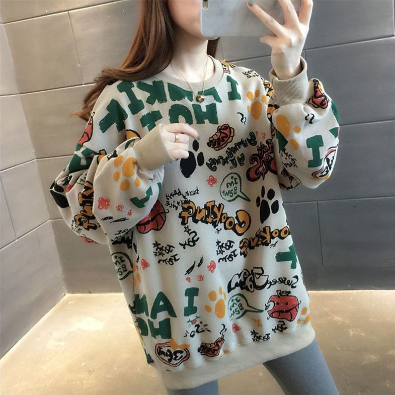Casual Printed Loose Women's S - Winter Clothing Essentials For Women 评论和价格