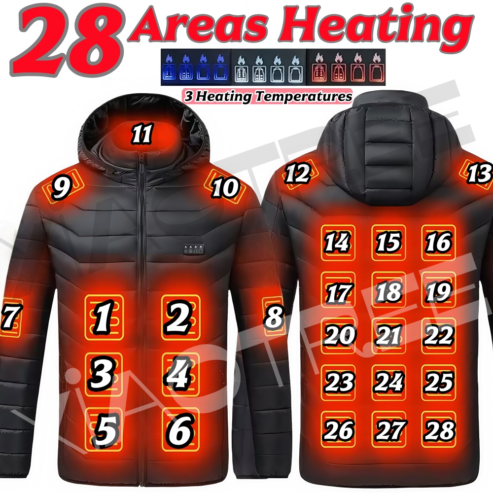 28 Areas Men Women's Heating J - Winter Clothing Men 评论和价格