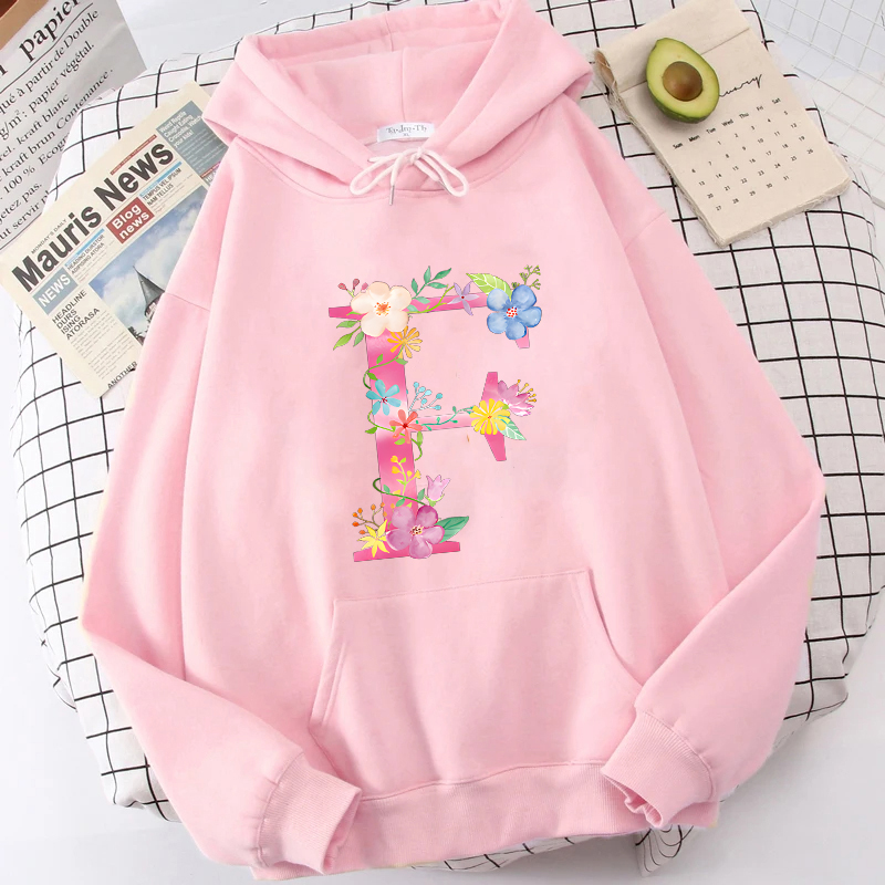 26 Alphabet A-Z Pink Flower Le - Winter Clothing Essentials For Women 评论和价格