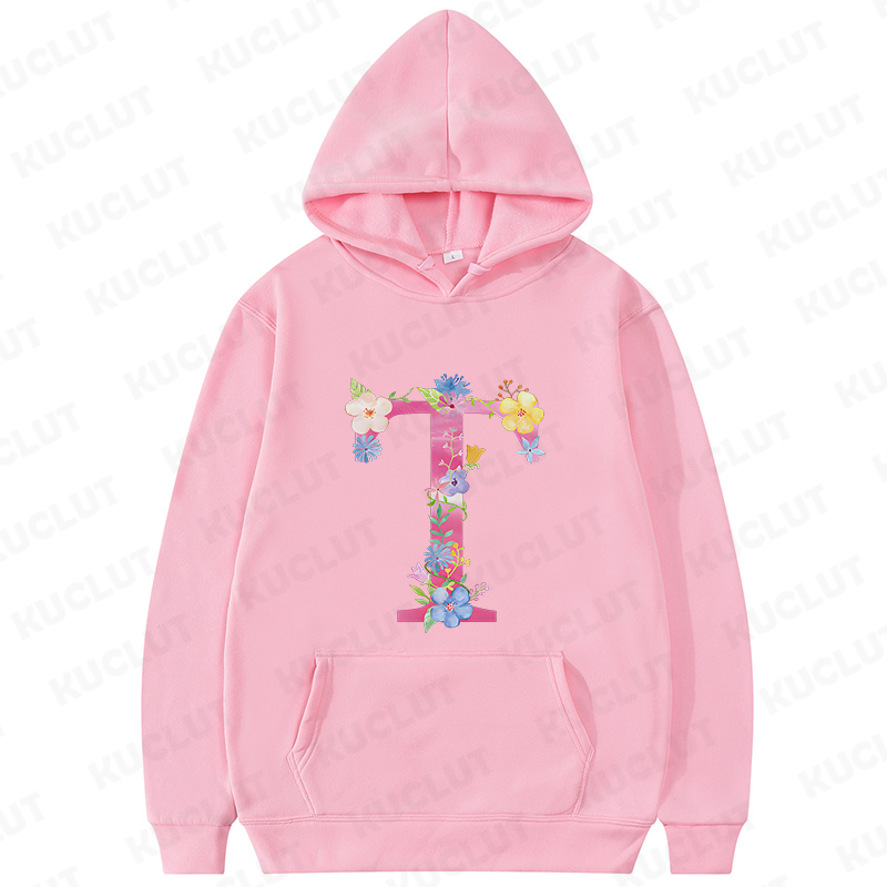 26 Alphabet A-Z Pink Flower Le - Winter Clothing Essentials For Women 评论和价格